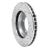 R1 Concepts 1998-2007 Lexus LX470 Front Right Drilled & Slotted Silver Brake Rotor by R1 Concepts 631-76112R