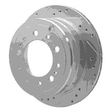R1 Concepts 1998-2007 Lexus LX470 Rear Left Drilled & Slotted Silver Brake Rotor by R1 Concepts 631-76113L