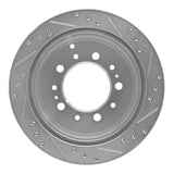 R1 Concepts 1998-2007 Lexus LX470 Rear Left Drilled & Slotted Silver Brake Rotor by R1 Concepts 631-76113L