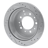 R1 Concepts 1998-2007 Lexus LX470 Rear Left Drilled & Slotted Silver Brake Rotor by R1 Concepts 631-76113L