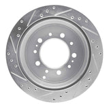 R1 Concepts 1998-2007 Lexus LX470 Rear Right Drilled & Slotted Silver Brake Rotor by R1 Concepts 631-76113R