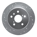 R1 Concepts 1999-2003 Lexus RX300 Rear Left Drilled & Slotted Silver Brake Rotor by R1 Concepts 631-76114L