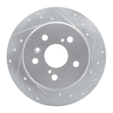 R1 Concepts 1999-2003 Lexus RX300 Rear Right Drilled & Slotted Silver Brake Rotor by R1 Concepts 631-76114R