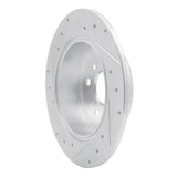 R1 Concepts 1999-2003 Lexus RX300 Rear Right Drilled & Slotted Silver Brake Rotor by R1 Concepts 631-76114R