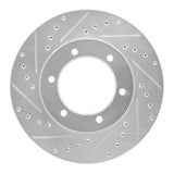 R1 Concepts 1991-1998 Toyota T100 Front Left Drilled & Slotted Silver Brake Rotor by R1 Concepts 631-76115L