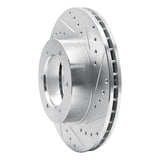 R1 Concepts 1991-1998 Toyota T100 Front Right Drilled & Slotted Silver Brake Rotor by R1 Concepts 631-76115R