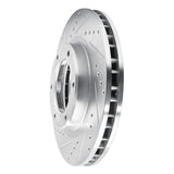 R1 Concepts 1993-1997 Lexus LX450 Front Left Drilled & Slotted Silver Brake Rotor by R1 Concepts 631-76116L