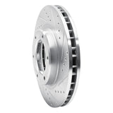R1 Concepts 1993-1997 Lexus LX450 Front Right Drilled & Slotted Silver Brake Rotor by R1 Concepts 631-76116R