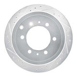 R1 Concepts 1993-1997 Lexus LX450 Rear Left Drilled & Slotted Silver Brake Rotor by R1 Concepts 631-76117L