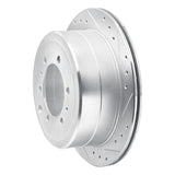 R1 Concepts 1993-1997 Lexus LX450 Rear Right Drilled & Slotted Silver Brake Rotor by R1 Concepts 631-76117R
