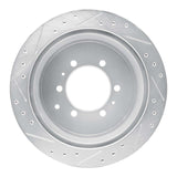 R1 Concepts 1993-1997 Lexus LX450 Rear Right Drilled & Slotted Silver Brake Rotor by R1 Concepts 631-76117R