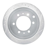 R1 Concepts 1993-1997 Lexus LX450 Rear Right Drilled & Slotted Silver Brake Rotor by R1 Concepts 631-76117R