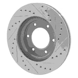 R1 Concepts 1993-1998 Toyota T100 Front Left Drilled & Slotted Silver Brake Rotor by R1 Concepts 631-76118L