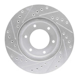 R1 Concepts 1993-1998 Toyota T100 Front Right Drilled & Slotted Silver Brake Rotor by R1 Concepts 631-76118R