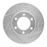 R1 Concepts 1993-1998 Toyota T100 Front Right Drilled & Slotted Silver Brake Rotor by R1 Concepts 631-76118R