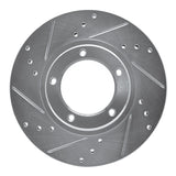 R1 Concepts 1995-2004 Toyota Tacoma Front Left Drilled & Slotted Silver Brake Rotor by R1 Concepts 631-76120L