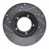 R1 Concepts 1995-2004 Toyota Tacoma Front Right Drilled & Slotted Silver Brake Rotor by R1 Concepts 631-76120R