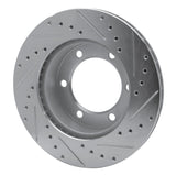 R1 Concepts 1995-2004 Toyota 4Runner Front Left Drilled & Slotted Silver Brake Rotor by R1 Concepts 631-76121L