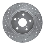 R1 Concepts 1996-2003 Toyota RAV4 Front Left Drilled & Slotted Silver Brake Rotor by R1 Concepts 631-76122L