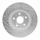 R1 Concepts 1996-2003 Toyota RAV4 Front Right Drilled & Slotted Silver Brake Rotor by R1 Concepts 631-76122R