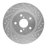 R1 Concepts 1996-2003 Toyota RAV4 Front Right Drilled & Slotted Silver Brake Rotor by R1 Concepts 631-76122R