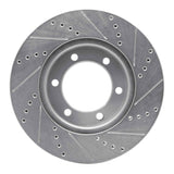 R1 Concepts 2000-2007 Toyota Tundra Front Left Drilled & Slotted Silver Brake Rotor by R1 Concepts 631-76124L