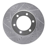 R1 Concepts 2000-2007 Toyota Tundra Front Left Drilled & Slotted Silver Brake Rotor by R1 Concepts 631-76124L