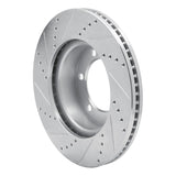 R1 Concepts 2000-2007 Toyota Sequoia Front Right Drilled & Slotted Silver Brake Rotor by R1 Concepts 631-76124R