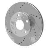 R1 Concepts 2001-2005 Toyota RAV4 Front Left Drilled & Slotted Silver Brake Rotor by R1 Concepts 631-76125L
