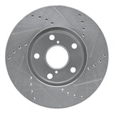 R1 Concepts 2001-2005 Toyota RAV4 Front Left Drilled & Slotted Silver Brake Rotor by R1 Concepts 631-76125L