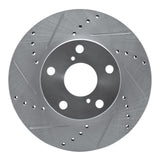 R1 Concepts 2001-2005 Toyota RAV4 Front Left Drilled & Slotted Silver Brake Rotor by R1 Concepts 631-76125L