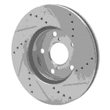 R1 Concepts 2001-2005 Toyota RAV4 Front Left Drilled & Slotted Silver Brake Rotor by R1 Concepts 631-76125L