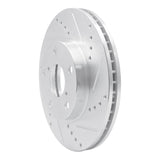 R1 Concepts 2001-2005 Toyota RAV4 Front Right Drilled & Slotted Silver Brake Rotor by R1 Concepts 631-76125R