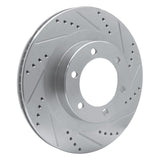 Dynamic Friction 2003-2009 Lexus GX470 Front Right Drilled & Slotted Silver Brake Rotor by Dynamic Friction Company 631-76126R