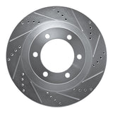 Dynamic Friction 2003-2009 Lexus GX470 Front Right Drilled & Slotted Silver Brake Rotor by Dynamic Friction Company 631-76126R