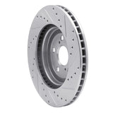 Dynamic Friction 2004-2009 Lexus RX350 Front Left Drilled & Slotted Silver Brake Rotor by Dynamic Friction Company 631-76129L