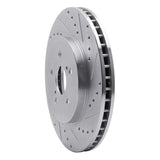 Dynamic Friction 2004-2009 Lexus RX330 Front Right Drilled & Slotted Silver Brake Rotor by Dynamic Friction Company 631-76129R