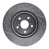 Dynamic Friction 2004-2009 Lexus RX330 Front Right Drilled & Slotted Silver Brake Rotor by Dynamic Friction Company 631-76129R