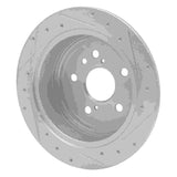 Dynamic Friction 2004-2009 Lexus RX400h Rear Left Drilled & Slotted Silver Brake Rotor by Dynamic Friction Company 631-76130L
