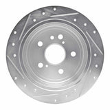 Dynamic Friction 2004-2009 Lexus RX350 Rear Right Drilled & Slotted Silver Brake Rotor by Dynamic Friction Company 631-76130R