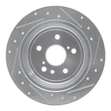 Dynamic Friction 2004-2010 Toyota Sienna Rear Left Drilled & Slotted Silver Brake Rotor by Dynamic Friction Company 631-76131L