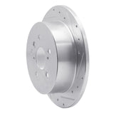 Dynamic Friction 2004-2010 Toyota Sienna Rear Right Drilled & Slotted Silver Brake Rotor by Dynamic Friction Company 631-76131R