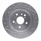 Dynamic Friction 2004-2010 Toyota Sienna Rear Right Drilled & Slotted Silver Brake Rotor by Dynamic Friction Company 631-76131R