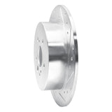 Dynamic Friction 2004-2005 Toyota RAV4 Rear Right Drilled & Slotted Silver Brake Rotor by Dynamic Friction Company 631-76132R