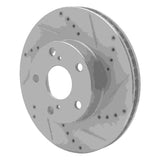 Dynamic Friction 2005-2015 Toyota Tacoma Front Right Drilled & Slotted Silver Brake Rotor by Dynamic Friction Company 631-76133R