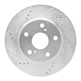 Dynamic Friction 2006-2018 Lexus HS250H Front Left Drilled & Slotted Silver Brake Rotor by Dynamic Friction Company 631-76135L