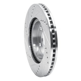 Dynamic Friction 2006-2018 Lexus HS250H Front Right Drilled & Slotted Silver Brake Rotor by Dynamic Friction Company 631-76135R