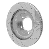 Dynamic Friction 2007-2022 Lexus LX570 Front Left Drilled & Slotted Silver Brake Rotor by Dynamic Friction Company 631-76136L