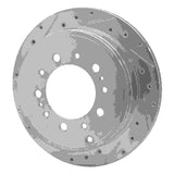 Dynamic Friction 2007-2022 Lexus LX570 Rear Left Drilled & Slotted Silver Brake Rotor by Dynamic Friction Company 631-76137L