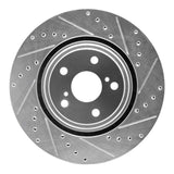 Dynamic Friction 2008-2021 Lexus RX350 Front Right Drilled & Slotted Silver Brake Rotor by Dynamic Friction Company 631-76138R